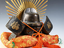 Old Vintage Japanese Samurai Helmet -Hideyoshi's Kabuto- with a mask
