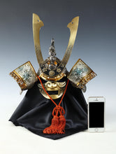 Vintage Japanese Samurai Kabuto Helmet -Sea Wave Guard- Middle Size