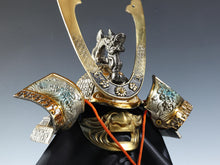 Vintage Japanese Samurai Kabuto Helmet -Sea Wave Guard- Middle Size
