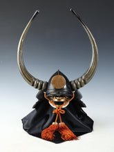 Japanese Old Vintage Samurai Helmet Bloack Power -Kuroda Nagakasa- Rare Item Tsushima