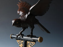 Beautiful Fabulous Japanese Bronze Hawk -Room Guardian Sculpture- Great Takaoka Product