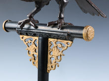 Beautiful Fabulous Japanese Bronze Hawk -Room Guardian Sculpture- Great Takaoka Product