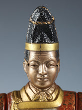 Japanese Old Vintage Noh Dancer Metal Figure -Okina- 翁 Tsushima