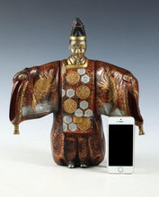 Japanese Old Vintage Noh Dancer Metal Figure -Okina- 翁 Tsushima