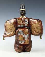 Japanese Old Vintage Noh Dancer Metal Figure -Okina- 翁 Tsushima