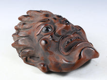 Authentic Old Vintage Buddhism Mask Plaque -Basara- Showa Era Nara Yakushi-Ji