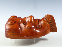 Beautiful Vintage Japanese Hinoki Wooden NOH MASK -Okina- 翁面