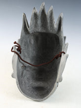 Very Old Vintage Plaster Buddhism Mask Plaque -Basarah Warrior- Early Showa Product