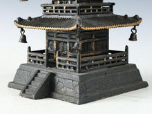 Japanese Nice Old Vintage Iron Figure FIVE STORY PAGODA 五重塔 Tsushima