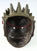 Old Vintage Plaster Buddhism Mask Plaque -Basarah Warrior- Showa Product Tsushima