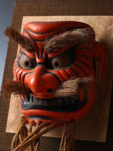 Beautiful Old Beautiful Vintage Japanese Ceramic Noh Mask -Kagura- Buddhism Mask Plaque rare