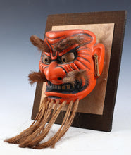 Beautiful Old Beautiful Vintage Japanese Ceramic Noh Mask -Kagura- Buddhism Mask Plaque rare