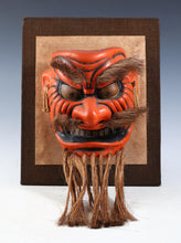 Beautiful Old Beautiful Vintage Japanese Ceramic Noh Mask -Kagura- Buddhism Mask Plaque rare