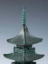 Japanese Old Vintage bronze Figure FIVE STORY PAGODA 五重塔 Tsushima