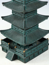 Japanese Old Vintage bronze Figure FIVE STORY PAGODA 五重塔 Tsushima