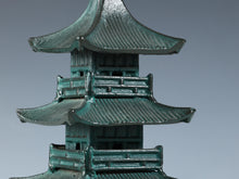 Japanese Old Vintage bronze Figure FIVE STORY PAGODA 五重塔 Tsushima