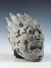 Very Old Vintage Plaster Buddhism Mask Plaque -Basarah Warrior- Early Showa Product