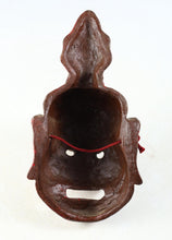 Old Vintage Japanese Paper Clay NOH MASK -Nio Guardians- Rare Product