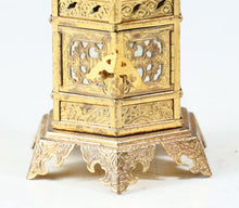 Vintage Brass Figure Five Storied Pagoda and Small Lantern Set
