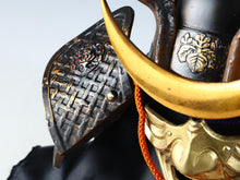 Vintage Japanese Great Samurai Helmet -Shikanosuke kabuto with a mask- Tsushima