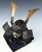 Massive Japanese Old Samurai Helmet -Great Dragon- with a mask Rare Tsushima