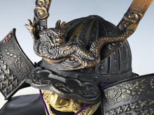 Massive Japanese Old Samurai Helmet -Great Dragon- with a mask Rare Tsushima