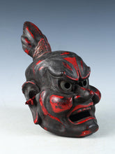 Old Vintage Japanese Paper Clay NOH MASK -Nio Guardians- Rare Product