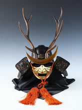 Vintage Japanese Great Samurai Helmet -Shikanosuke kabuto with a mask- Tsushima