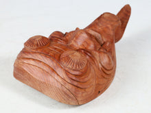 Vintage Japanese Hinoki Wood Noh Mask - Okina, Tsushima Carving