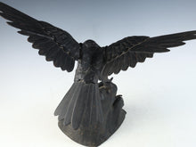 Antique Japanese Takaoka Bronze Hawk -Room Guardian Sculpture-
