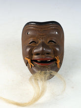 Beautiful Vintage Japanese Iron NOH MASK -Okina- 翁面 Tsushima