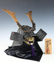 Massive Japanese Old Samurai Helmet -Great Dragon- with a mask Rare Tsushima
