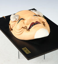 Great Vintage Japanese Hakata Porcelain Small Tiny NOH MASK -okina- 翁