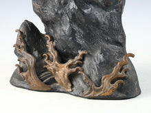 Antique Japanese Takaoka Bronze Hawk -Room Guardian Sculpture-