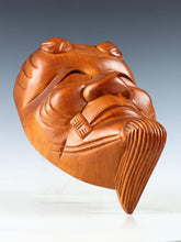 Beautiful Vintage Japanese Hinoki Wooden NOH MASK -Okina- 翁面