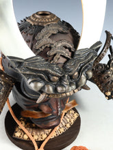 Rare Vintage Japanese Samurai Kabuto Helmet - Genji Style Iron Display Armor