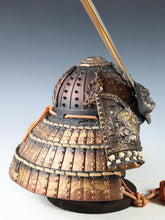 Rare Vintage Japanese Samurai Kabuto Helmet - Genji Style Iron Display Armor