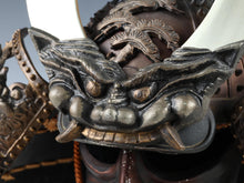 Rare Vintage Japanese Samurai Kabuto Helmet - Genji Style Iron Display Armor