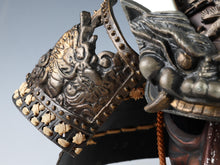 Rare Vintage Japanese Samurai Kabuto Helmet - Genji Style Iron Display Armor