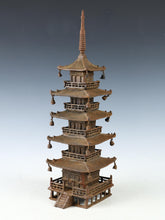Japanese Vintage Iron Five-Story Pagoda Sculpture - Temple Ornament