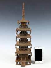 Japanese Vintage Iron Five-Story Pagoda Sculpture - Temple Ornament