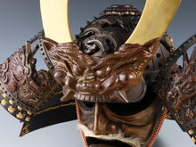 Rare Vintage Japanese Samurai Kabuto Helmet - Genji Style Iron Display Armor