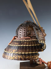 Rare Vintage Japanese Samurai Kabuto Helmet - Genji Style Iron Display Armor