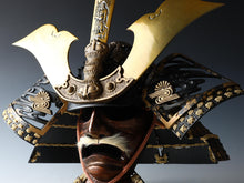 Rare Vintage Japanese Samurai Kabuto Helmet Kusunoki Masashige Style Iron Display Armor 60cm