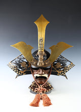 Rare Vintage Japanese Samurai Kabuto Helmet Kusunoki Masashige Style Iron Display Armor 60cm