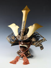 Rare Vintage Japanese Samurai Kabuto Helmet Kusunoki Masashige Style Iron Display Armor 60cm