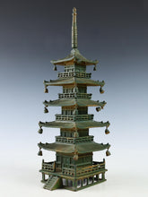 Japanese Vintage Iron Five-Story Pagoda Figure  Takaoka Metalwork, Showa Era