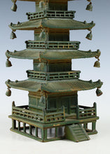 Japanese Vintage Iron Five-Story Pagoda Figure  Takaoka Metalwork, Showa Era