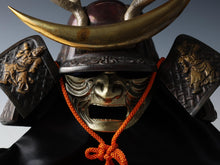 Japanese Samurai Helmet - Shikanosuke Kabuto with Niō Guardian Decoration - Rare Showa Display Piece