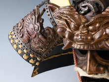 Rare Vintage Japanese Samurai Kabuto Helmet - Genji Style Iron Display Armor